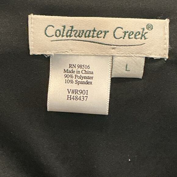 Vintage Coldwater Creek Womens Velvet Jacket Size L Black Fairy Grunge Whimsy - Picture 3 of 8
